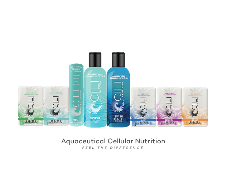 Product CILI By Design Aquaceutical CBD & CBG Products